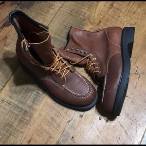 Red Wings Lace Up Boots